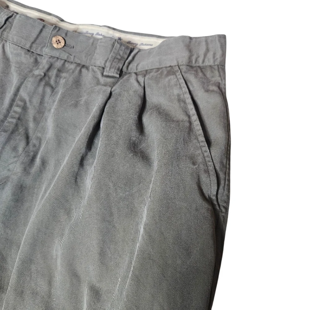 Tommy Bahama Hyannis Tencel Cotton Mens Pleated Trouser Pants Asparagus size 35